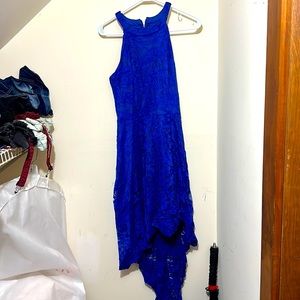 Beautiful blue dress short in front long in the back